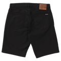 Back view of the Volcom Modown Canvas Short in Black colourway, men's model