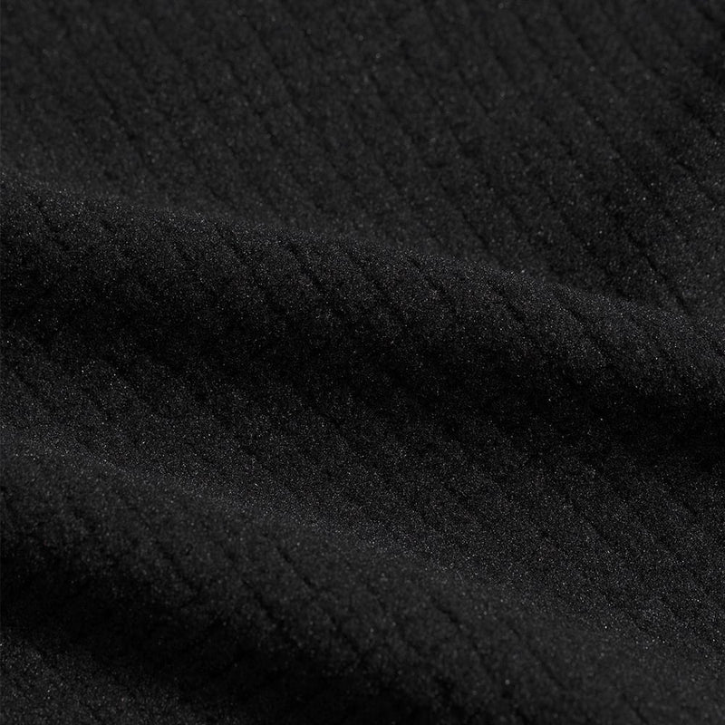 Fabric detail shot from  The North Face Cedar Trail Grid Fleece ¼ Zip Jacket for Women in Black