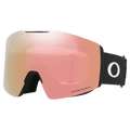 Main view of the Oakley Fall Line XL Goggles in Matte Black, Prizm Rose Gold lens, unisex model
