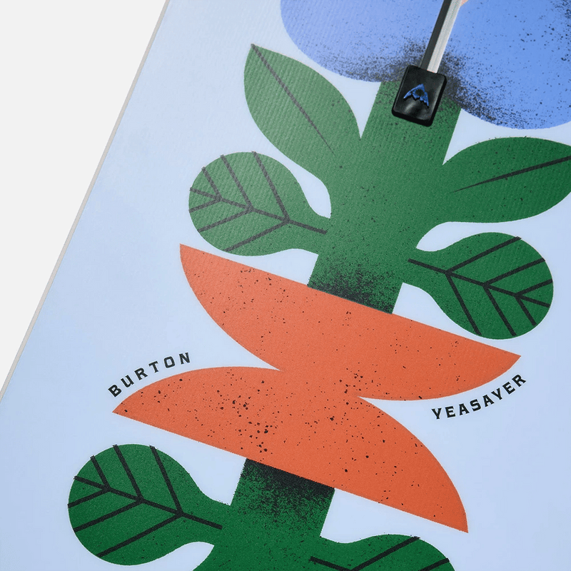Art view of the Burton Yeasayer Flora Snowboard,  26/27 women's model