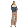 Front view of women wearing Billabong Real Since 73 Full Zip Jacket - Womens 
 in Stormy