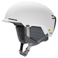 Main view of the Smith Scout Helmet in Matte White colourway, unisex's model