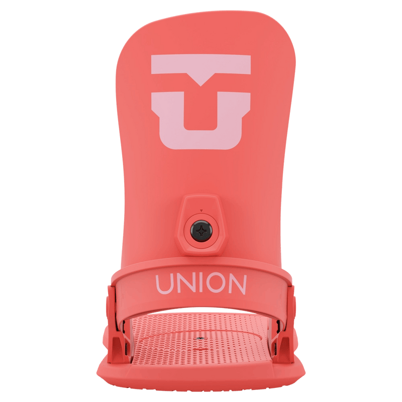 Union Legacy Snowboard Bindings - Womens High Back View Coral