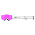 Strap view of the Giro Index 2.0 Goggles in Stacked White, Pink lens, unisex model