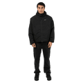 Full-body view of the St Goliath Canyon Jacket in Black colourway, men's model