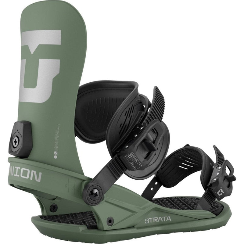 Army Green Union Strata Snowboard Binding