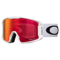 Main view of the Oakley Line Miner XL Goggles in Matte White, Prizm Torch lens, unisex model