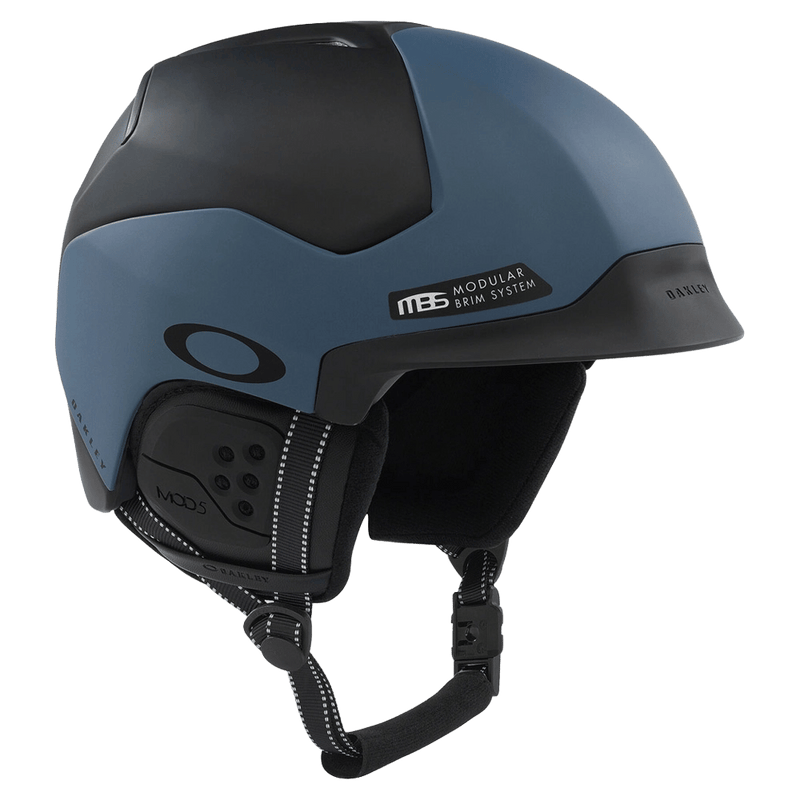 Front side view of the Oakley Mod 5 MIPS Helmet in Dark Blue