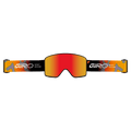Strap view of the Giro Method II Goggles in Pixel Drift Orange, Ember lens, unisex model