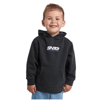 Front view of the St Goliath Challenger Hoodie in Washed Black colourway, kids's model