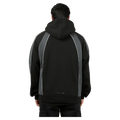 Back view of the St. Goliath Annex Hoodie in Black colourway, men's model