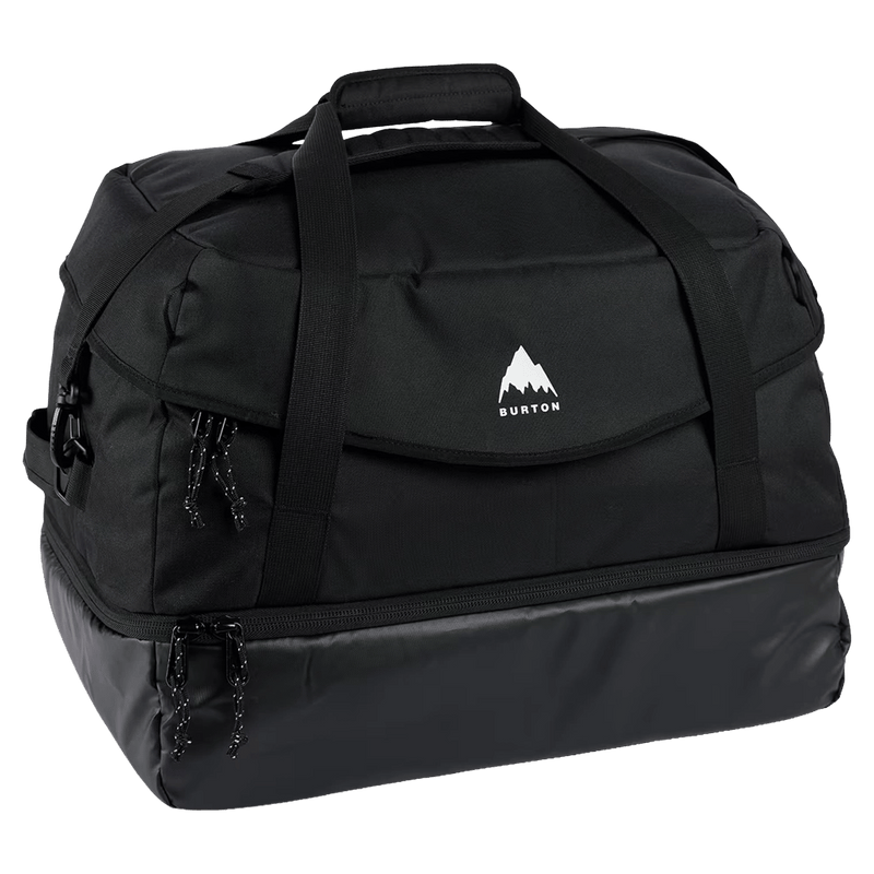 Main view of the Burton Gig 70L Duffle Bag in True Black colourway, unisex's model