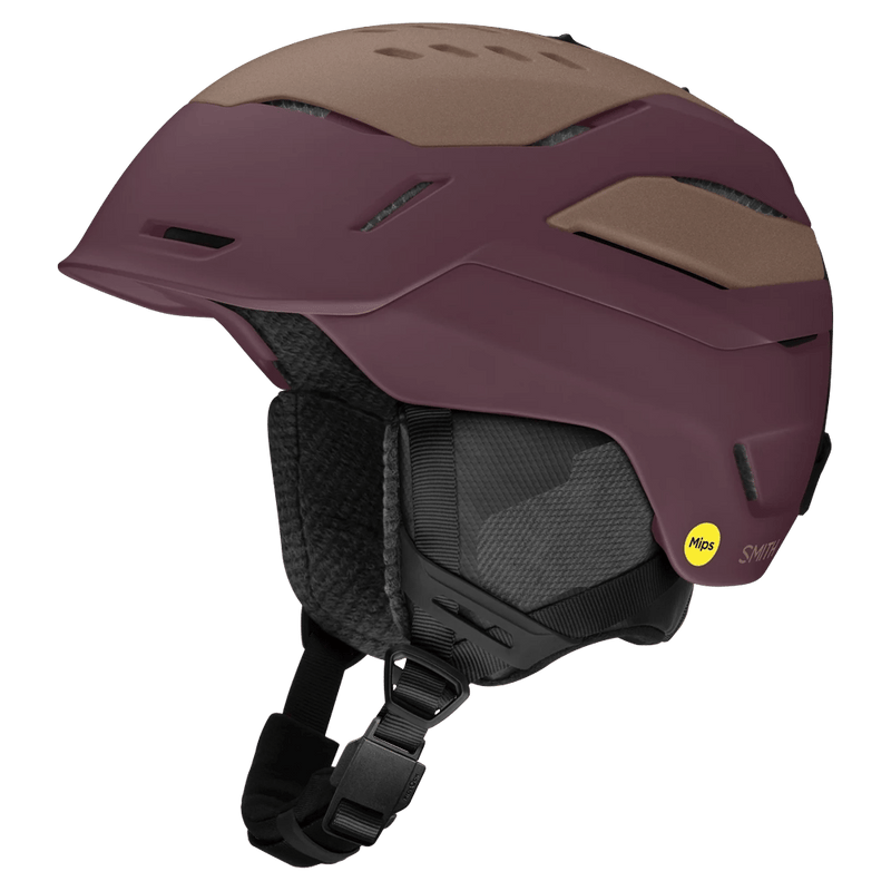 Main view of the Smith Vantage 2 MIPS Helmet in Matte Mystic / Gold Dust colourway, unisex's model