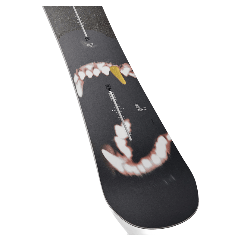 Channels view of the Burton Process Bad Dog Snowboard,  26/27 men's model