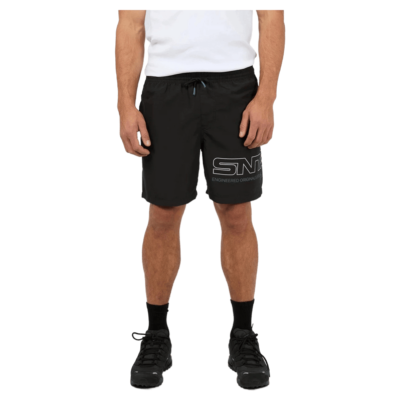 Main view of the St Goliath Hyperlink Shorts in Black colourway, men's model