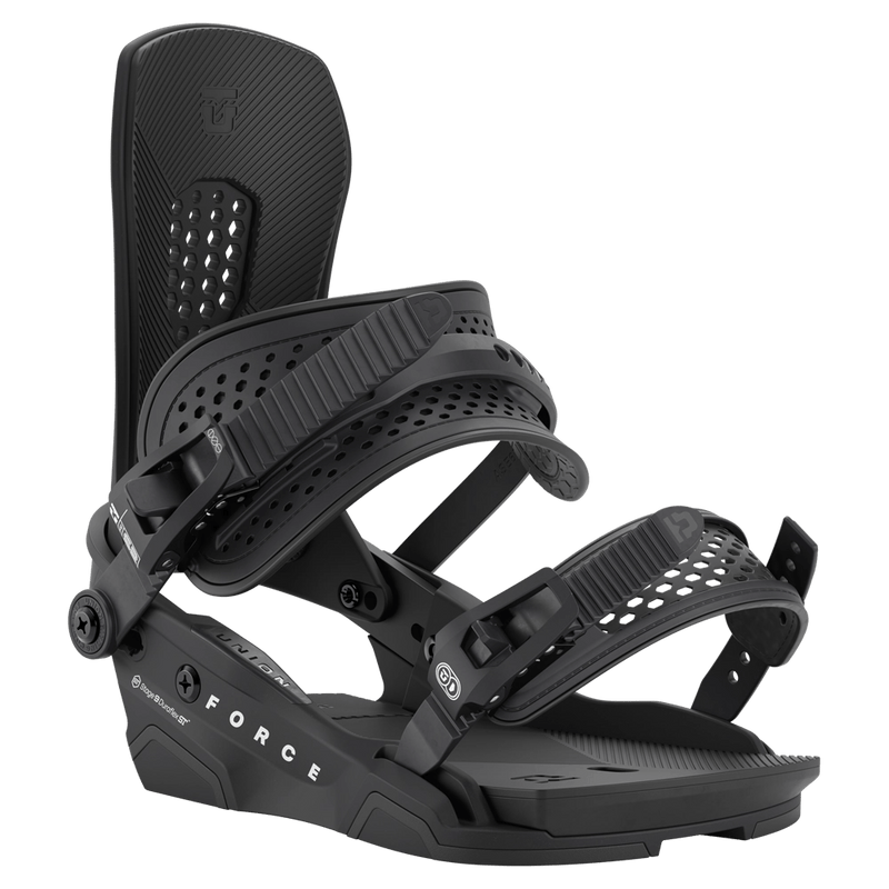 Black Union Force Snowboard Binding Strap View