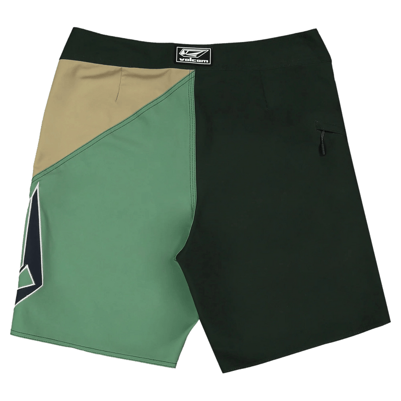 Back view of the Volcom Vee Bee Mod Short in Scarab colourway, men's model