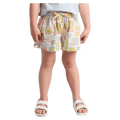 Front view of the Eve Girl Matisse Shorts in Print colourway, toddler's model