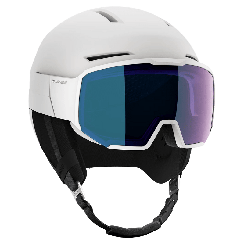 Main view of the Salomon Osmo Pro Sigma Photo Visor Helmet in White colourway, unisex's model