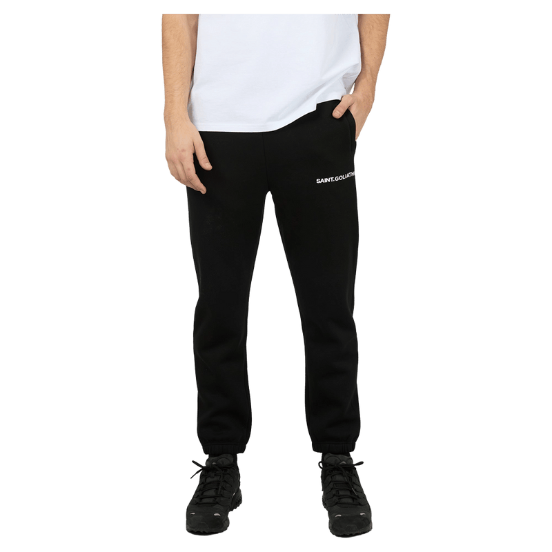 Main view of the St Goliath ID Sweatpants in Black colourway, men's model