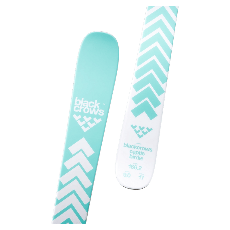 Close view of the Black Crows CAPTIS BIRDIE Skis,  26/27 unisex's model