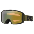 Main view of the Oakley Line Miner XS Goggles in Dark Bush, Prizm Sage Gold lens, kids model