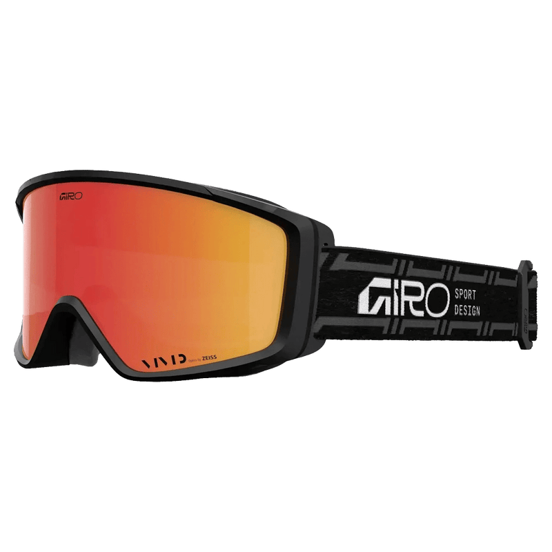 Main view of the Giro Index 2.0 Goggles in Stacked Black, Ember lens, unisex model