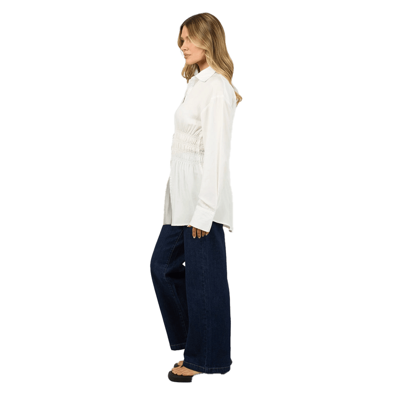 Ruched Shirt - Womens