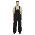 Front view of the Armada Sumpter 2L Bib in Black colourway, men's model