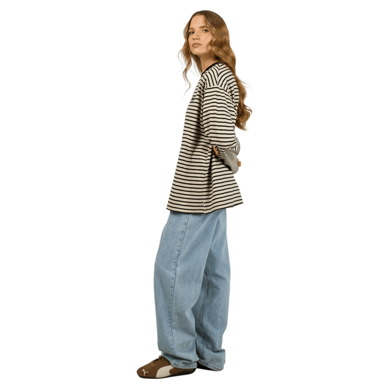Foundation Stripe L/S Tee - Womens