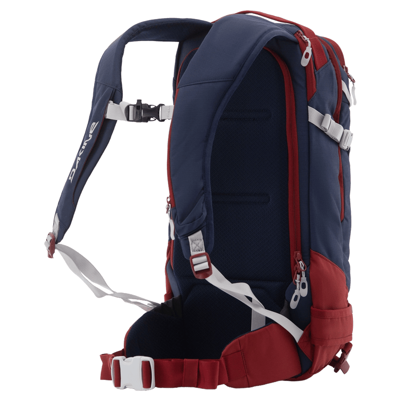 Side view of the Dakine Heli Pro 24L Backpack in NAVAL ACADEMY colourway, unisex's model