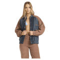 Front view of women wearing the Billabong OG Real Jacket - Womens in Stormy