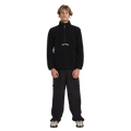 Front view of man wearing the Billabong Boundary Mockneck Jumper in Black