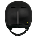 Back view of the Sanbox Icon Snow Mips Helmet in Black colourway, unisex's model