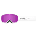 Strap view of the Giro Cruz AF Goggles in Stacked White, Amber Pink lens, unisex model