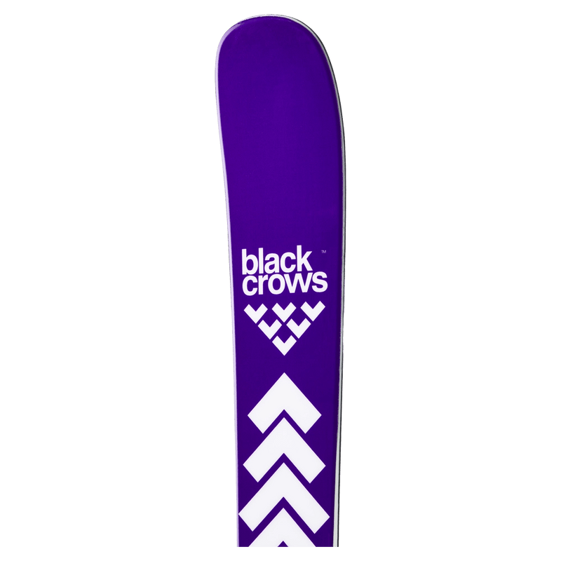 Tip view of the Black Crows SATO BIRDIE Skis,  26/27 unisex's model