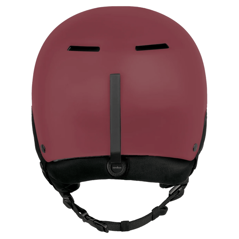 Back view of the Sanbox Icon Snow Mips Helmet in Marrocco colourway, unisex's model