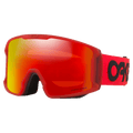 Main view of the Oakley Line Miner XL Goggles in Redline, Prizm Torch lens, unisex model