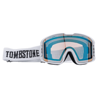Main view of the Tombstone Yezzer Goggles in Artic colourway, unisex's model