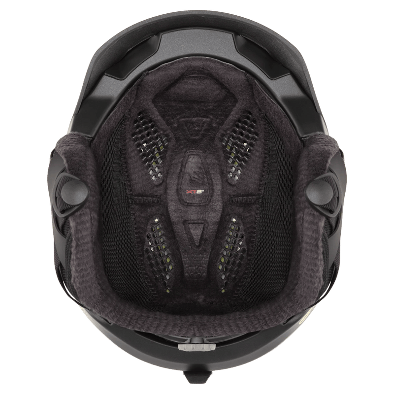 Inside view of the Smith Liberty Mips Helmet in Matte Black Pearl colourway, unisex's model