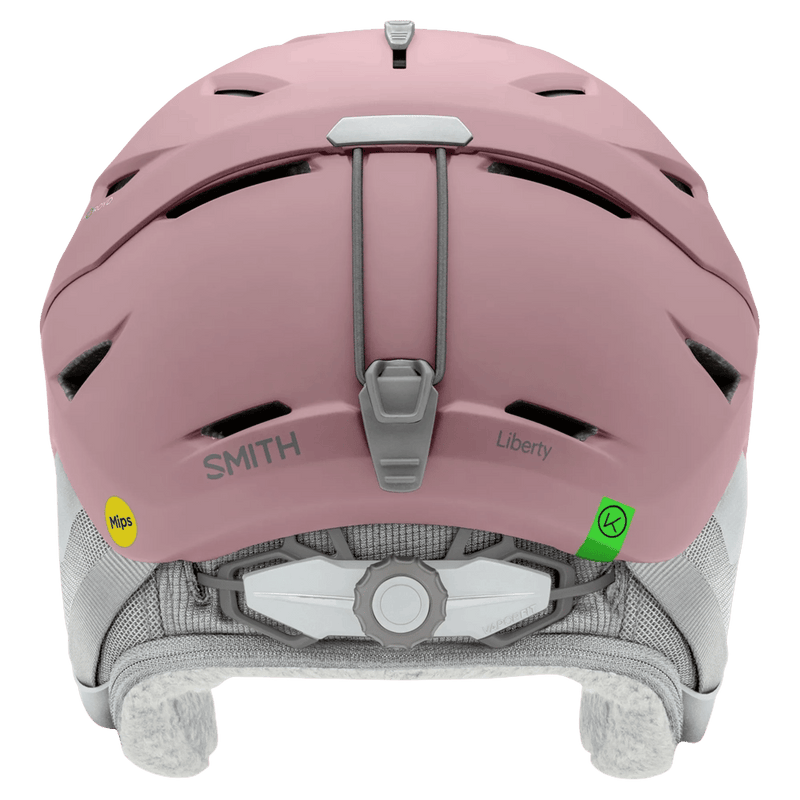 Back view of the Smith Liberty Mips Helmet in Matte Dusk colourway, unisex's model