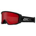 Main view of the Giro Index 2.0 AF Goggles in Stacked Black, Amber Scarlett lens, unisex model