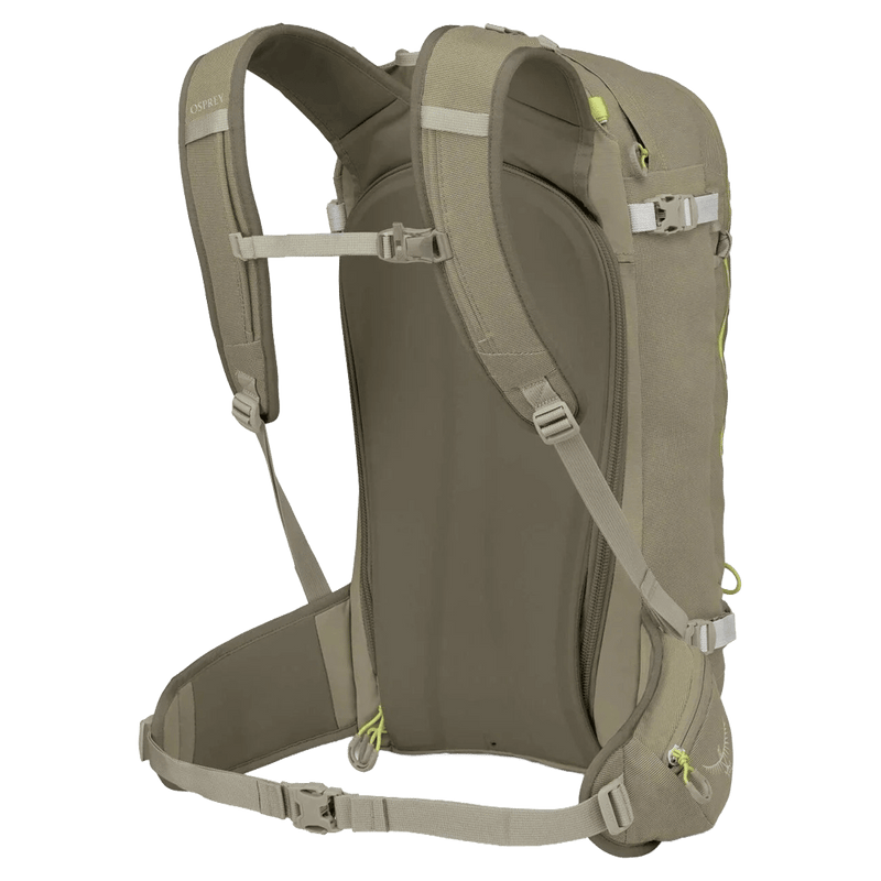 2nd view of the OSPREY Soeldon 32L Olive Tan_Earl Grey Bags,  26/27 Unisex's model