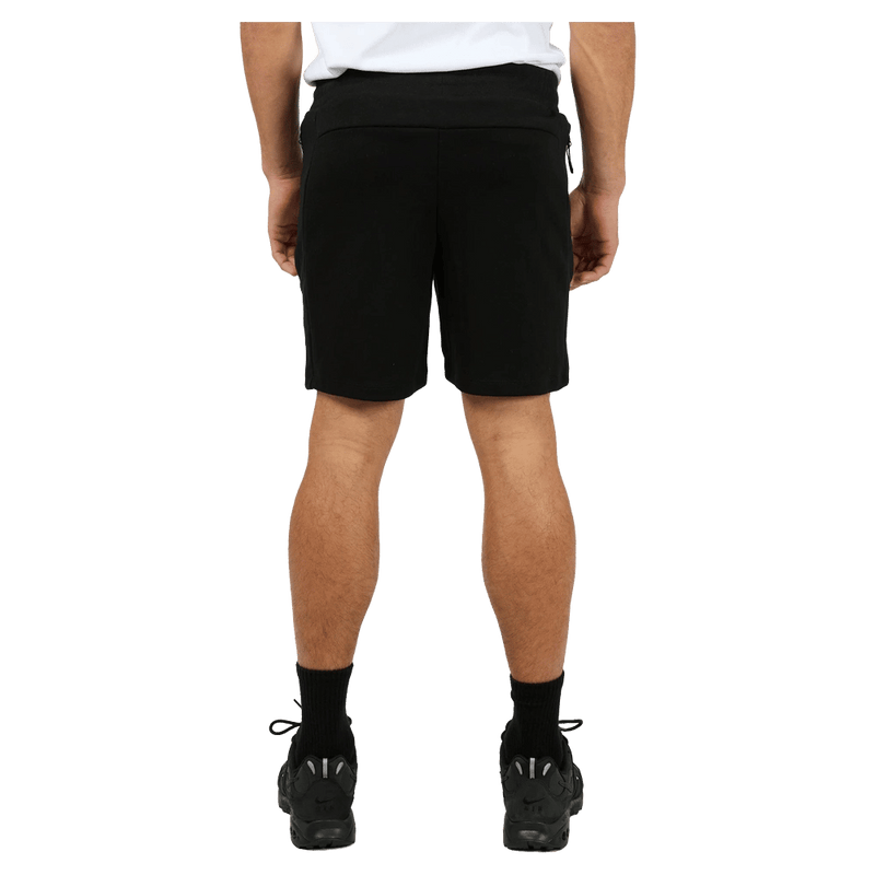 Back view of the St Goliath Interval Shorts in Black colourway, men's model