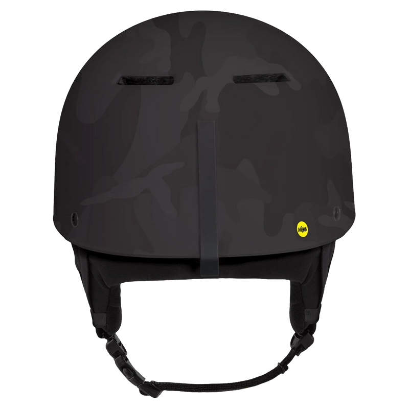 Back view of the Sanbox Classic 2.0 MIPS Helmet in Black Camo colourway, unisex's model