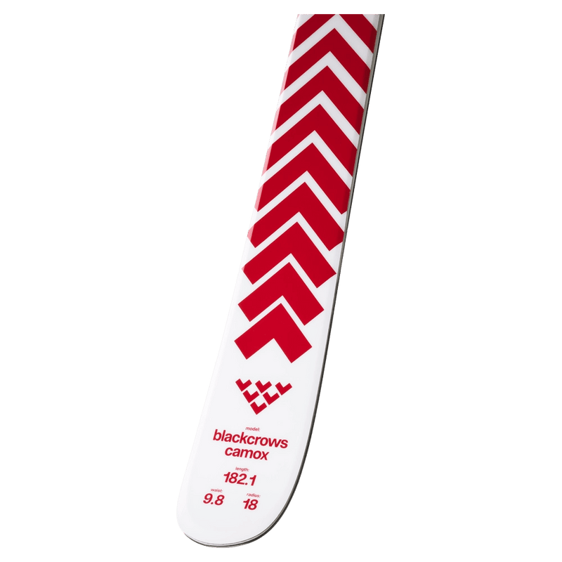 Tail view of the Black Crows CAMOX Skis,  26/27 unisex's model