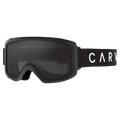 Main view of the Carve Glide Goggles in Matte Black, Grey lens, unisex model