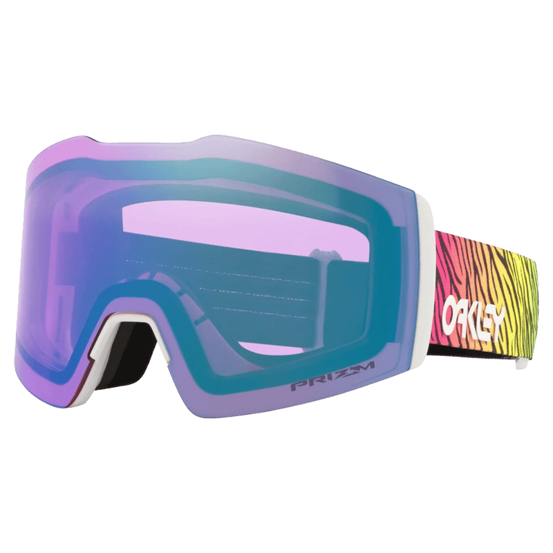Main view of the Oakley Fall Line XL Goggles in Bengal White, Prizm Iced lens, unisex model
