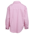 Back view of the Eve Girl Rosie Shacket in Pink colourway, kids's model