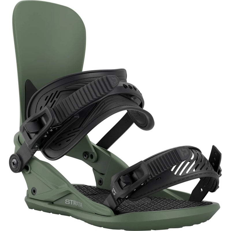 Army Green Union Strata Snowboard Binding strap view